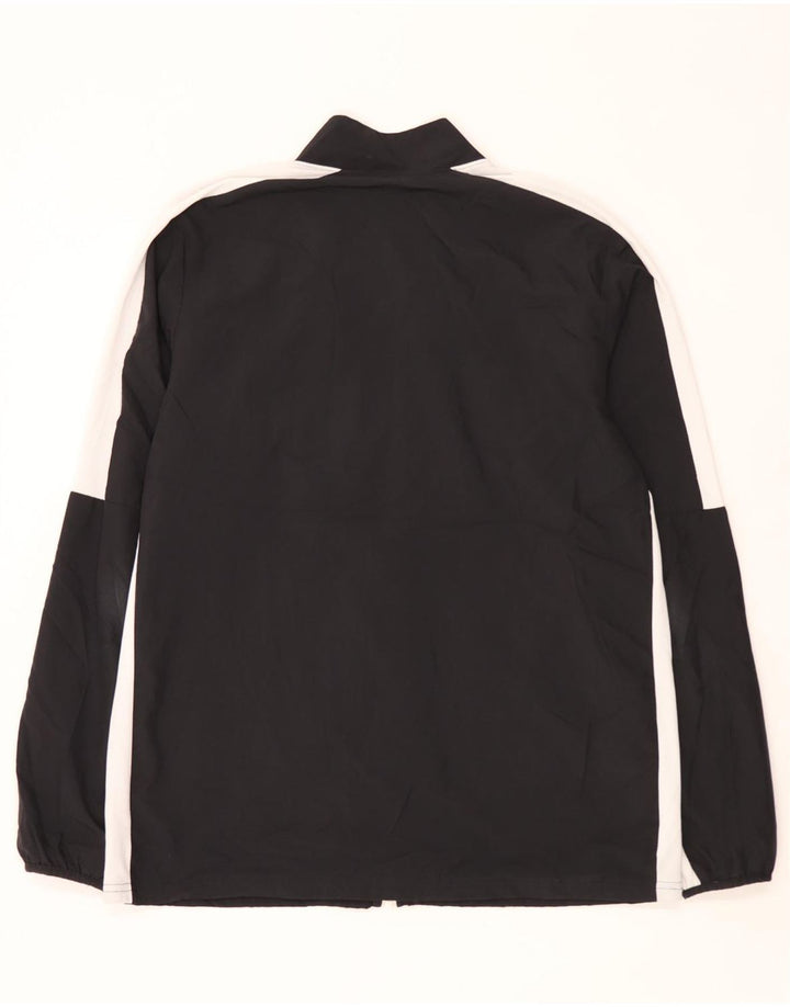 Nike Mens Dri Fit Tracksuit Top Jacket Large Black Colourblock Polyester