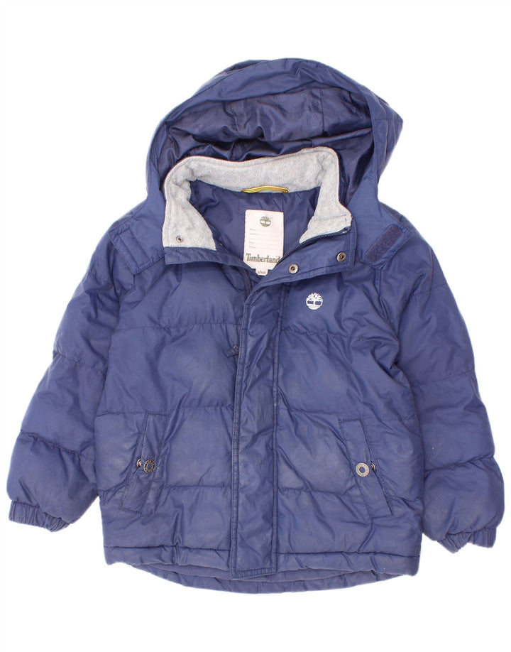 Timberland Boys, polstret hættejakke 4-5 år marineblå polyester
