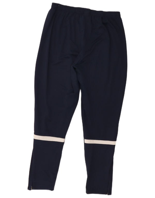 Calça de treino masculina Nike Dri Fit grande poliéster azul marinho