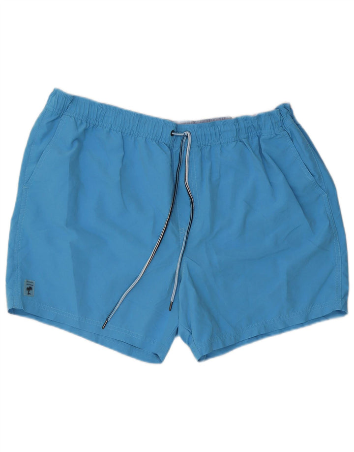 Marks & Spencer Mens Swimming Shorts 2XL Blue Polyester