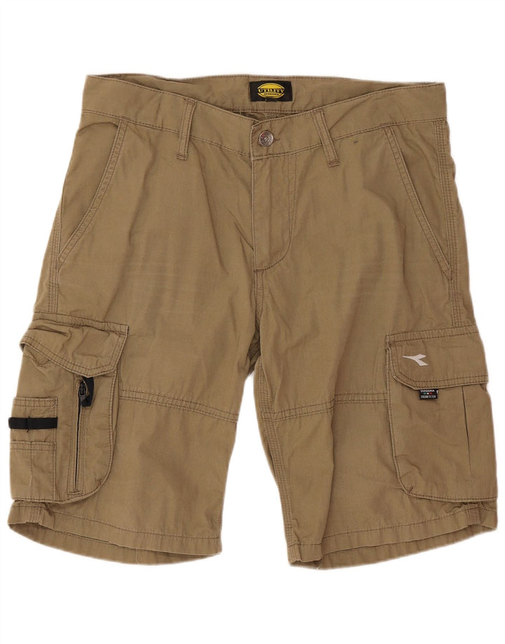 Diadora Mens Cargo Shorts Medium W32 Khaki Cotton