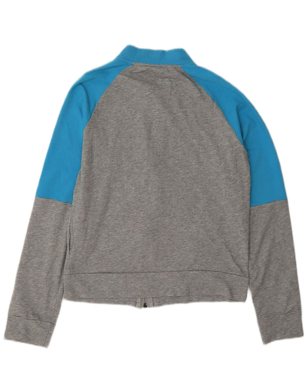 Adidas Damen Graphic Trainingsanzug Top Jacke UK 8/10 Small Grau Colourblock