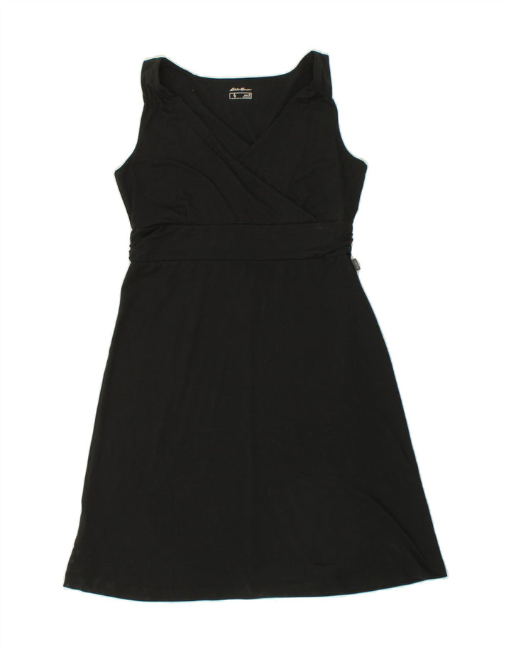 EDDIE BAUER Womens Sleeveless A-Line Dress UK 12 Medium Black Polyester Vintage Eddie Bauer and Second-Hand Eddie Bauer from Messina Hembry 
