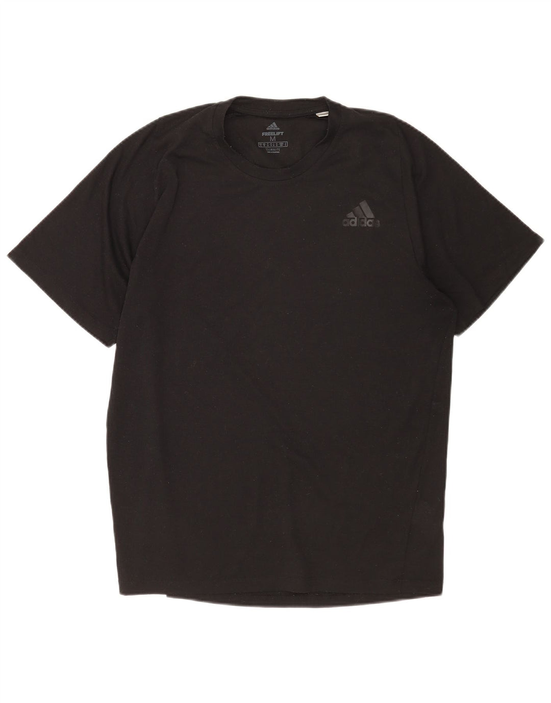 ADIDAS Mens Climalite T-Shirt Top Medium Black Polyester