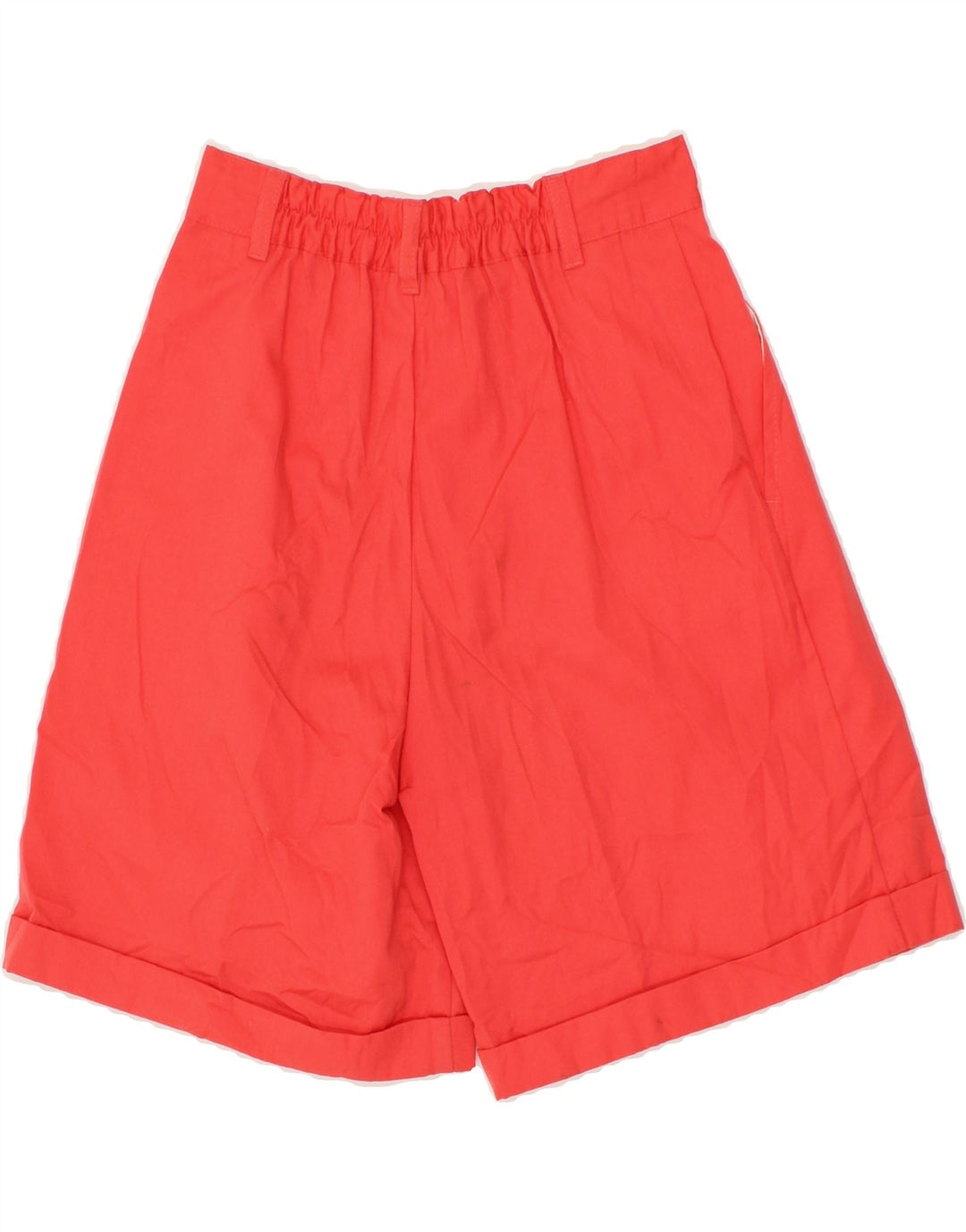 STEFANEL Womens High Waist Chino Shorts IT 42 Medium W28  Red Polyester Vintage Stefanel and Second-Hand Stefanel from Messina Hembry 