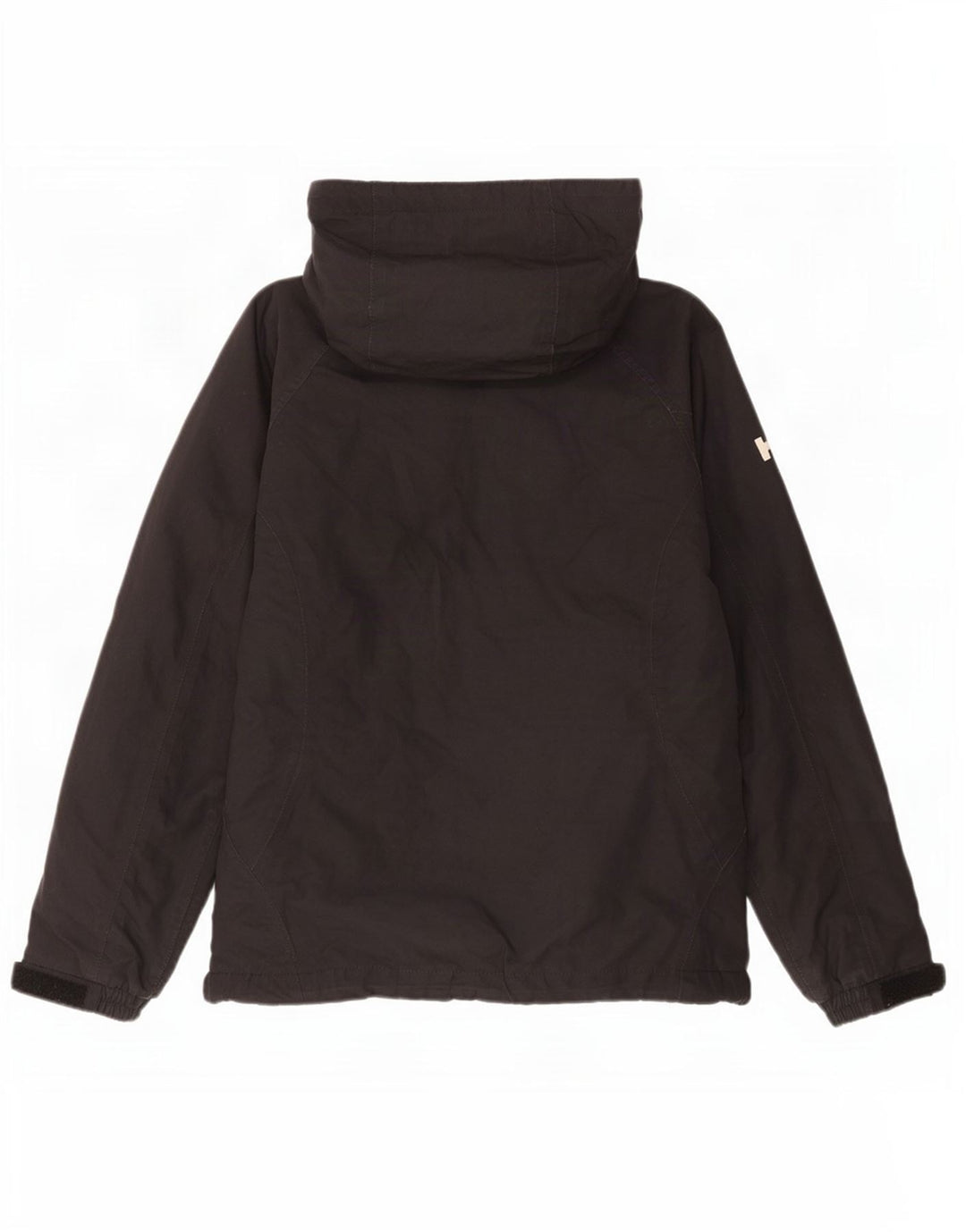Jaqueta corta-vento feminina Helly Hansen com capuz UK 10 poliéster preto pequeno