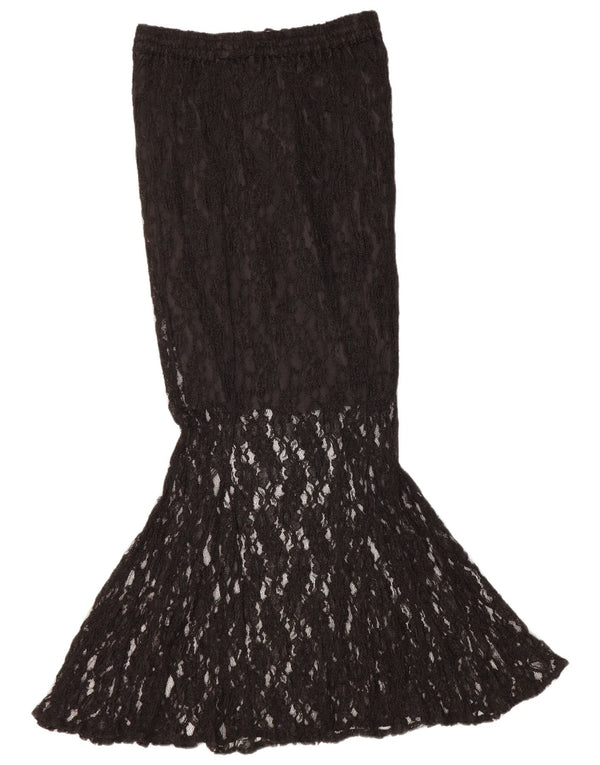 Dark Star Womens Lace Mermaid Skirt Medium W28 Black Rayon