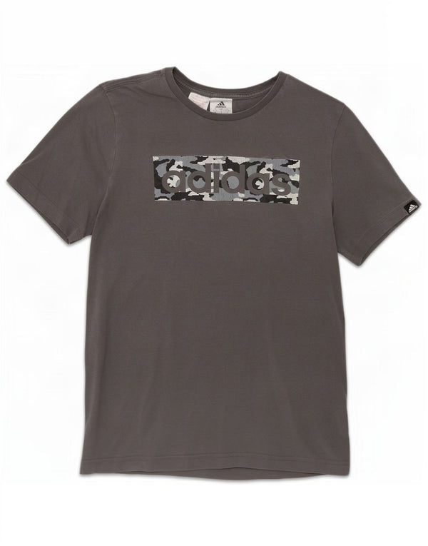 Adidas Jungen Graphic T-Shirt Top 13–14 Jahre graue Baumwolle