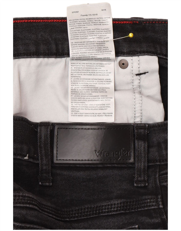 Wrangler Mens Straight Jeans W34 L32 Grey Cotton