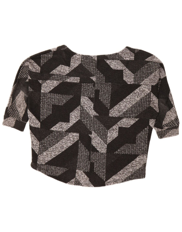 Desigual Womens 3/4-ærmet bådhalstrøje DK 10 Lille sort