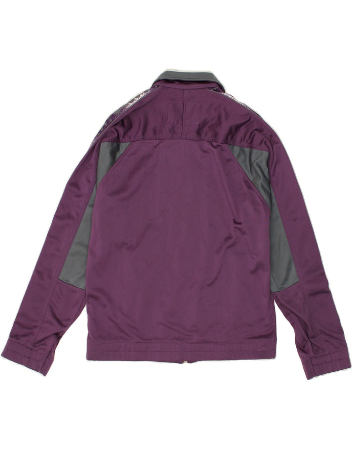DIADORA Womens Graphic Full Tracksuit IT 42 Medium Purple Colourblock | Vintage Diadora | Thrift | Second-Hand Diadora | Used Clothing | Messina Hembry 