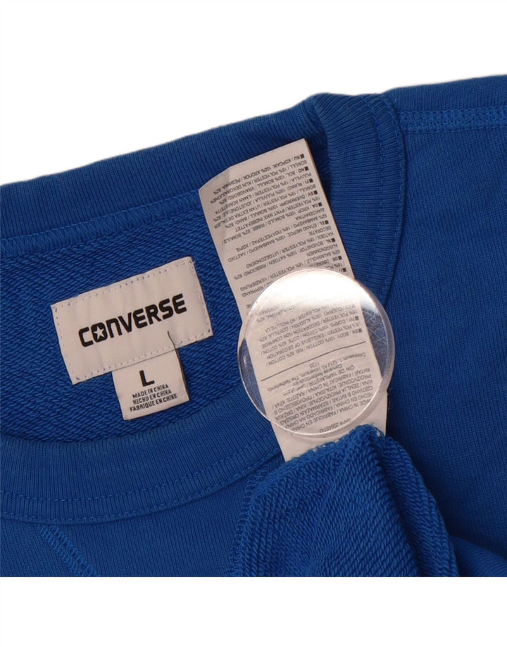 CONVERSE Mens T-Shirt Top Large Blue Cotton Vintage Converse and Second-Hand Converse from Messina Hembry 