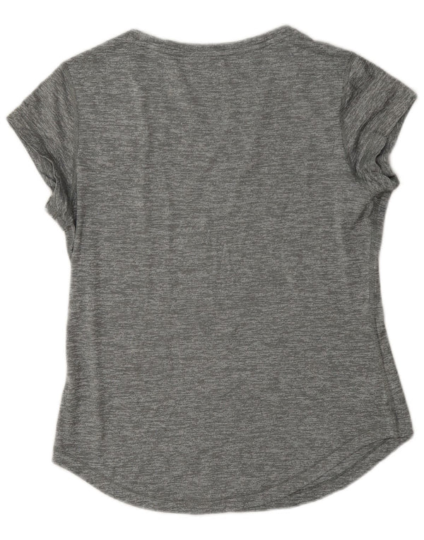 Puma Womens Graphic T-Shirt Top UK 14 Large Grau meliert
