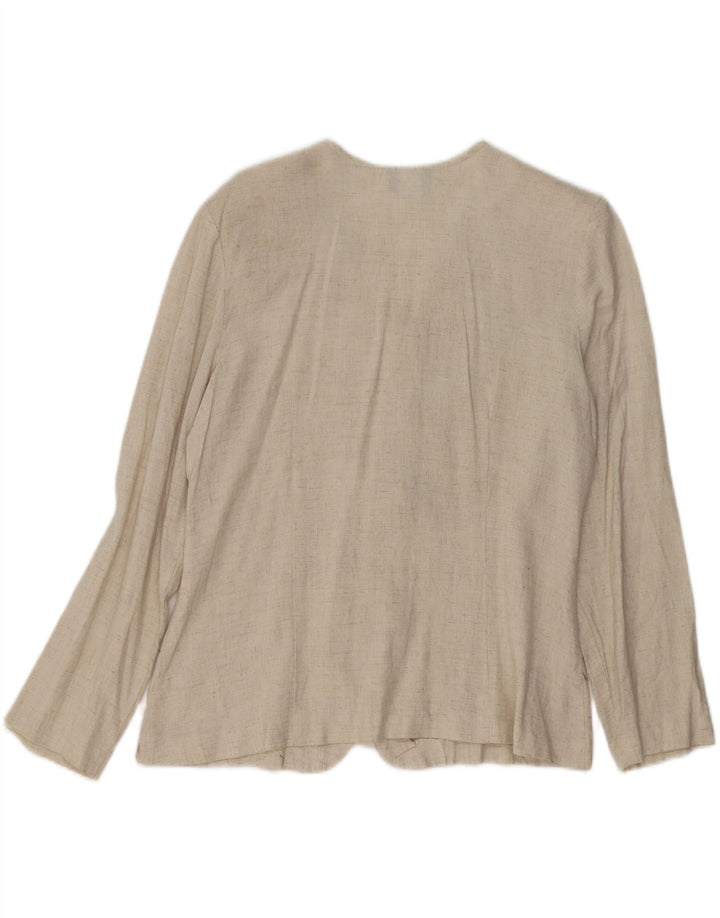 STUDIO C Womens Cardigan Top US 12 Large Beige Polyester Vintage Studio C and Second-Hand Studio C from Messina Hembry 