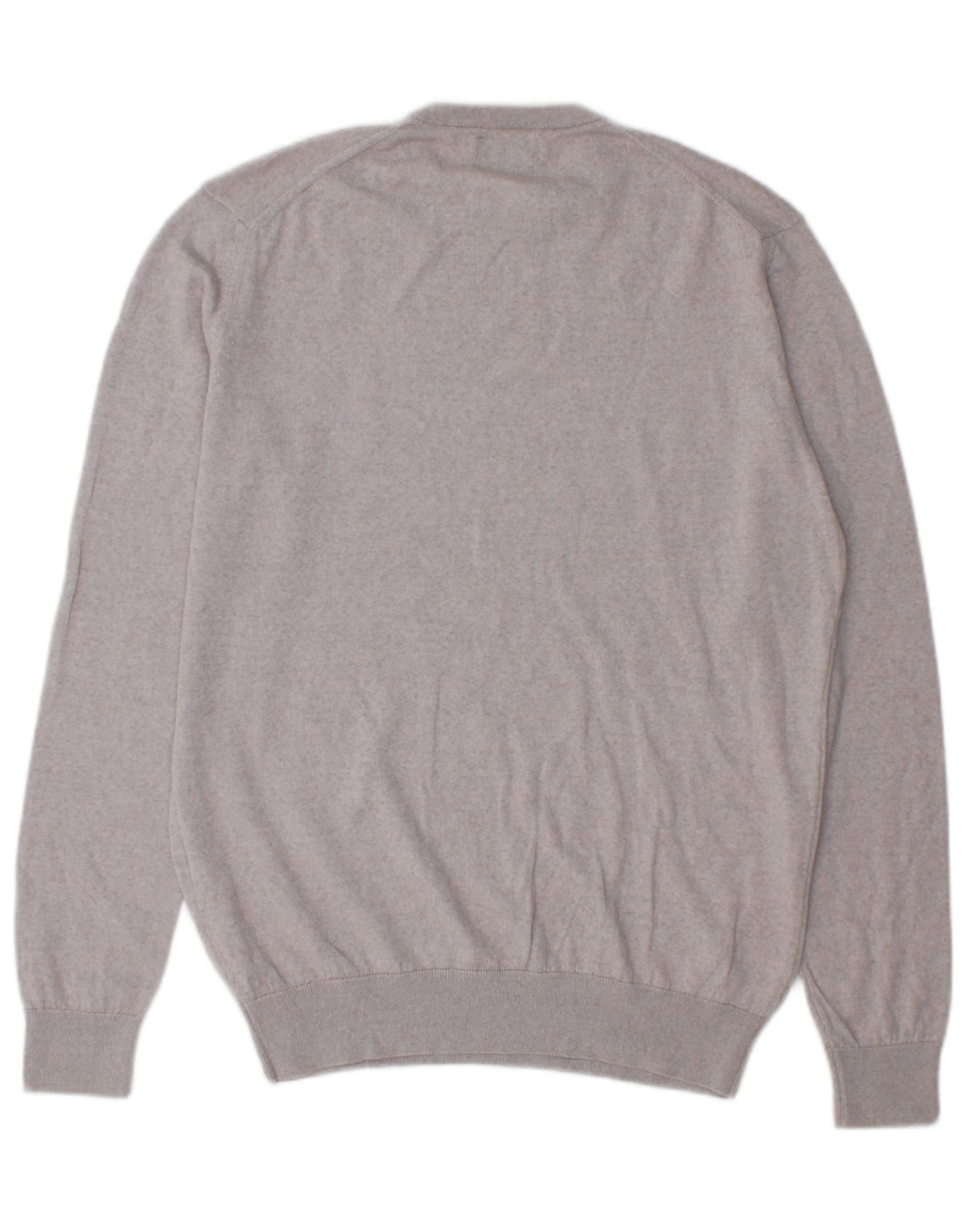 Zara Herren-Pullover mit Rundhalsausschnitt, große graue Wolle