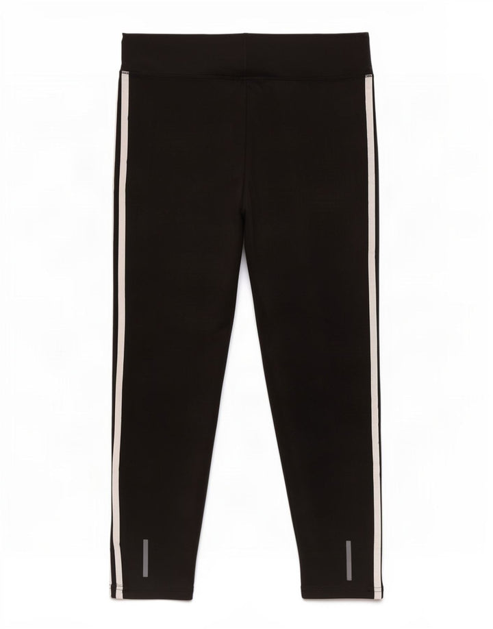 Adidas Womens Leggings UK 16/18 Large Black Polyester