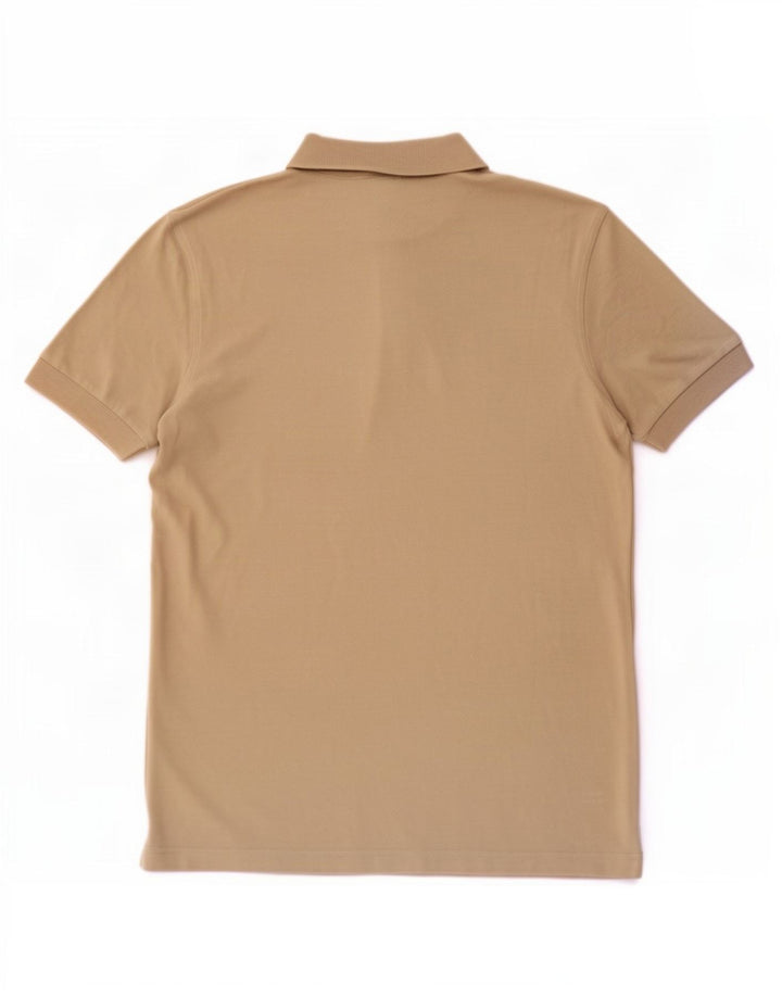 Hugo Boss Mens Polo Shirt Small Beige Cotton