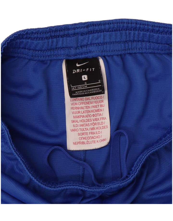 NIKE Boys Dri Fit Sport Shorts 12-13 Years Large  Blue Polyester