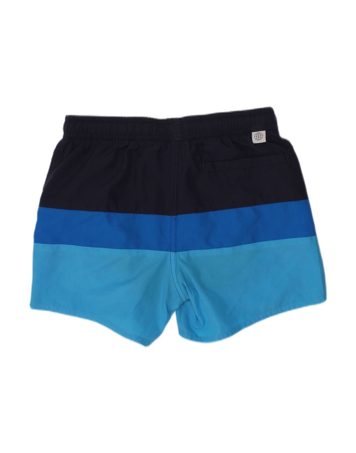 ADIDAS Boys Swimming Shorts 9-10 Years  Blue Colourblock Polyester