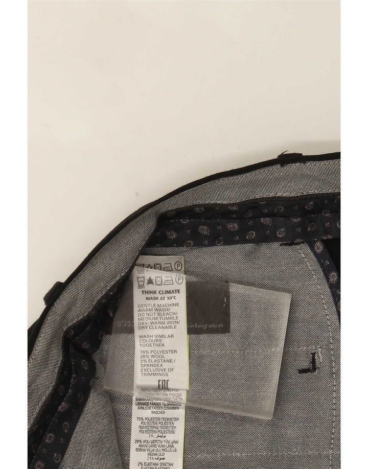 Marks & Spencer Womens Performance Slim Suit Bukser W28 L33 Sort