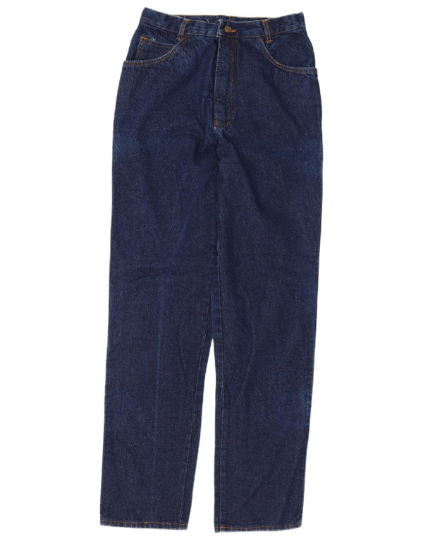 Vaqueros cónicos de cintura alta vintage para mujer W30 L34 Azul marino