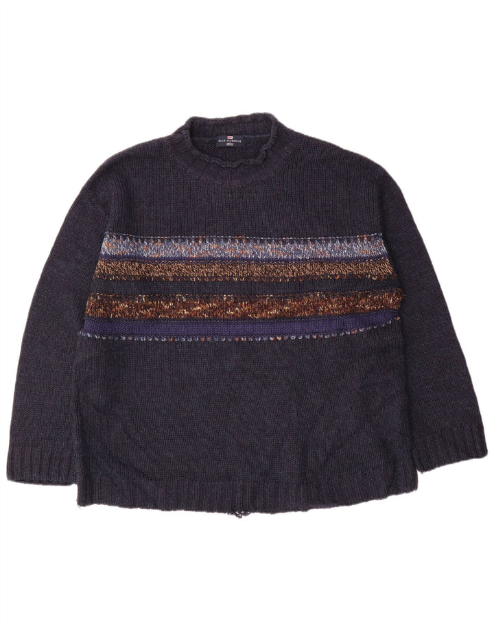 Marks & Spencer Mens Blue Harbour Turtle Neck Jumper Sweater Large Navy