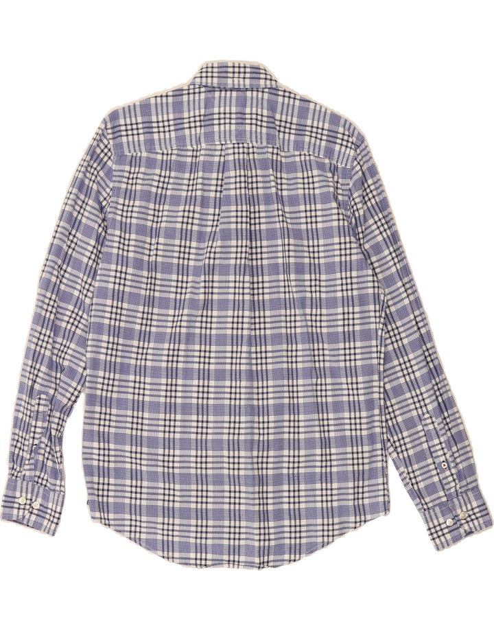 TOMMY HILFIGER Mens Shirt Medium Blue Check Cotton Vintage Tommy Hilfiger and Second-Hand Tommy Hilfiger from Messina Hembry 