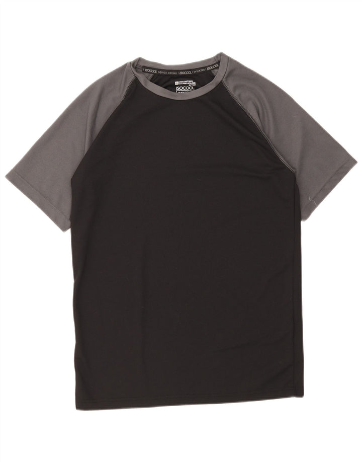 Mountain Warehouse Mens T-Shirt Top Medium Black Colourblock