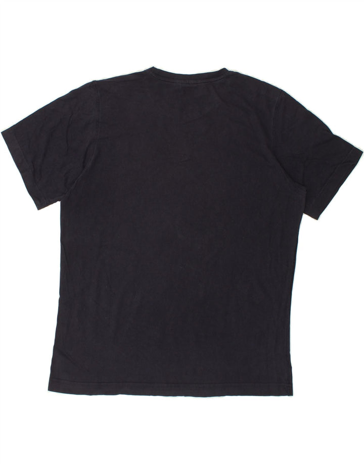 PUMA Mens T-Shirt Top Large Navy Blue Cotton | Vintage Puma | Thrift | Second-Hand Puma | Used Clothing | Messina Hembry 
