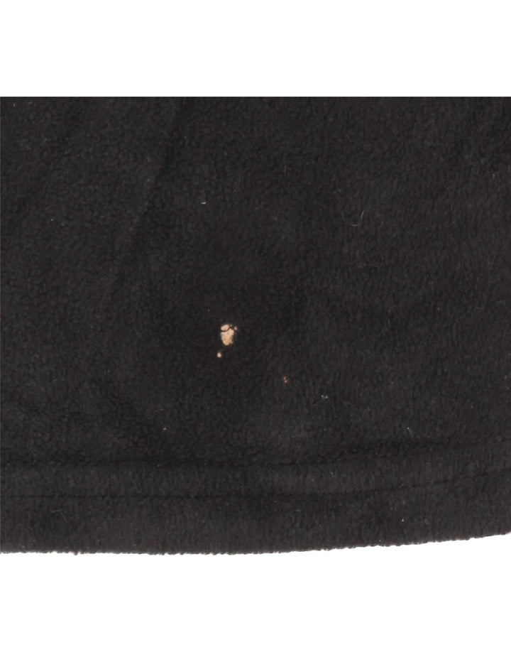 MOUNTAIN WAREHOUSE Mens Zip Neck Fleece Jumper XL Black Polyester Vintage Mountain Warehouse and Second-Hand Mountain Warehouse from Messina Hembry 
