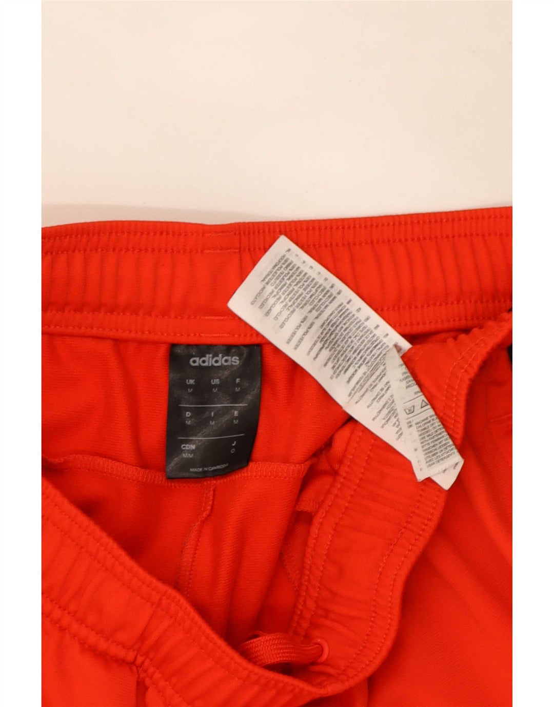 Adidas Mens Tracksuit Trousers Medium  Red Polyester