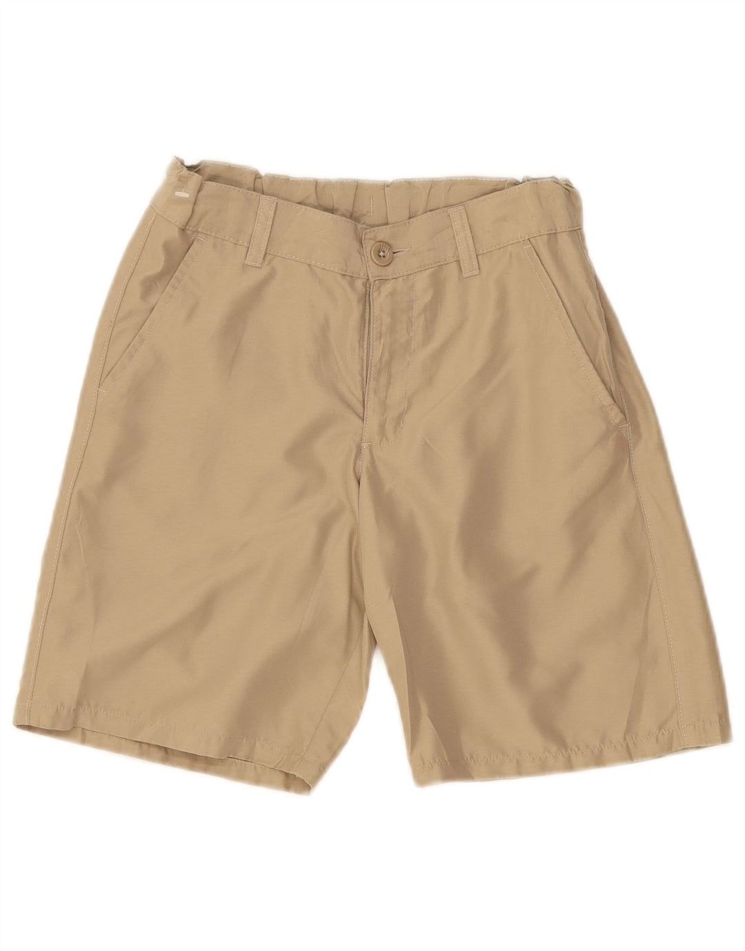 IZOD Boys Chino Shorts 11-12 Years W26  Beige Polyester