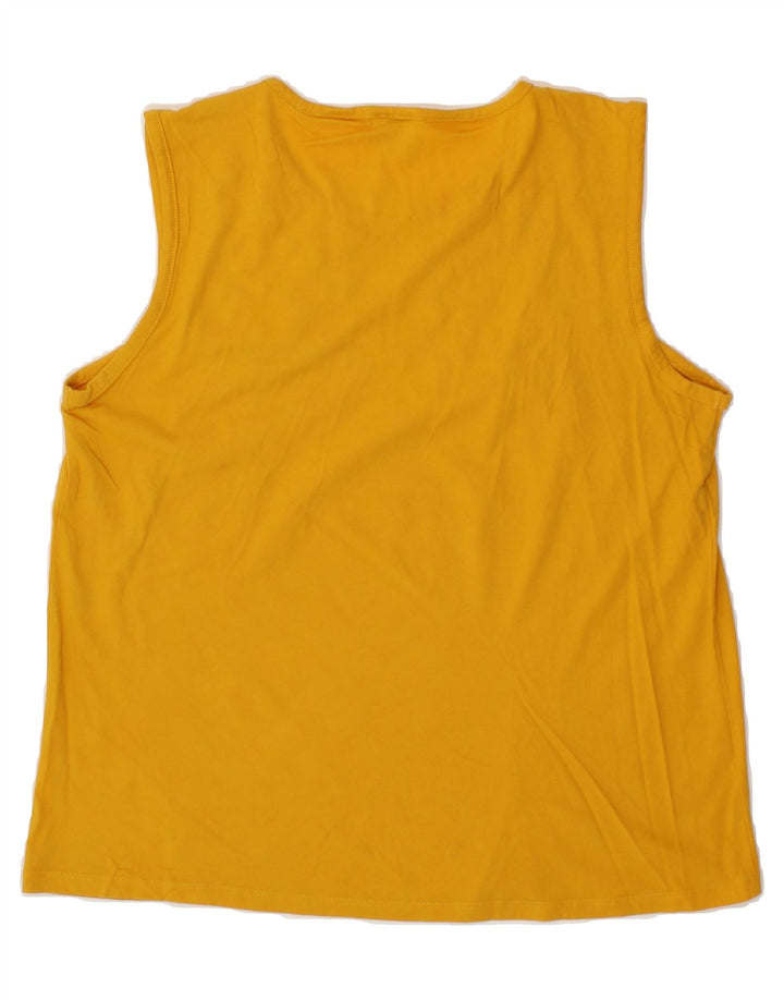 J. CREW Womens Vest Top UK 14 Medium Yellow Floral Vintage J. Crew and Second-Hand J. Crew from Messina Hembry 