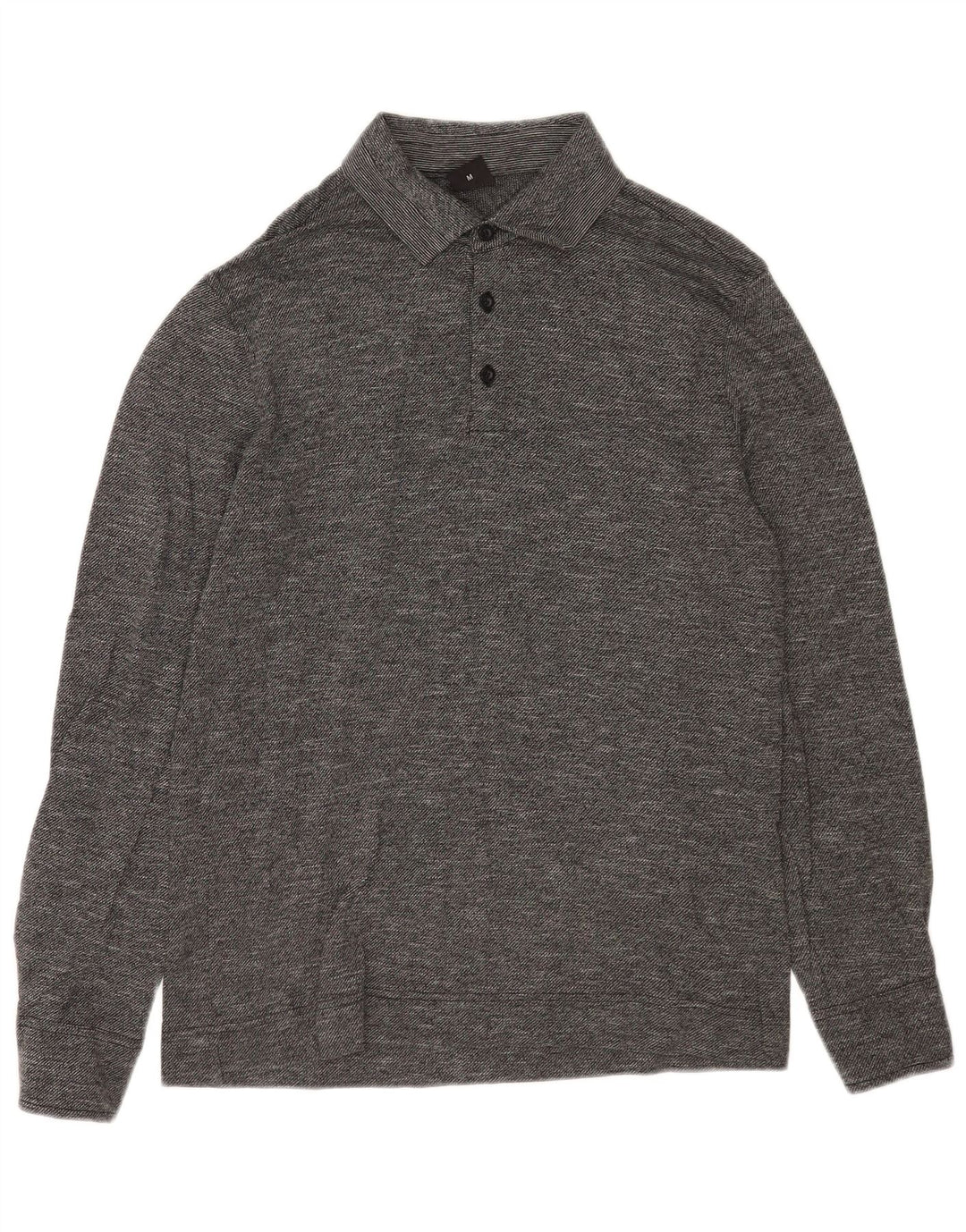 Hugo Boss Mens Regular Fit Rugby Polo Shirt Medium Grey Flecked