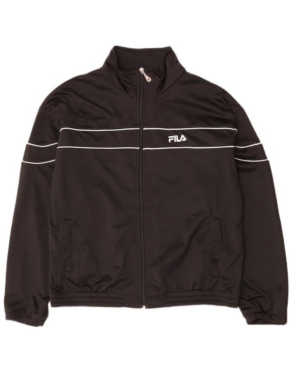 Fila Veste de Survêtement Homme Noir Moyen Polyester