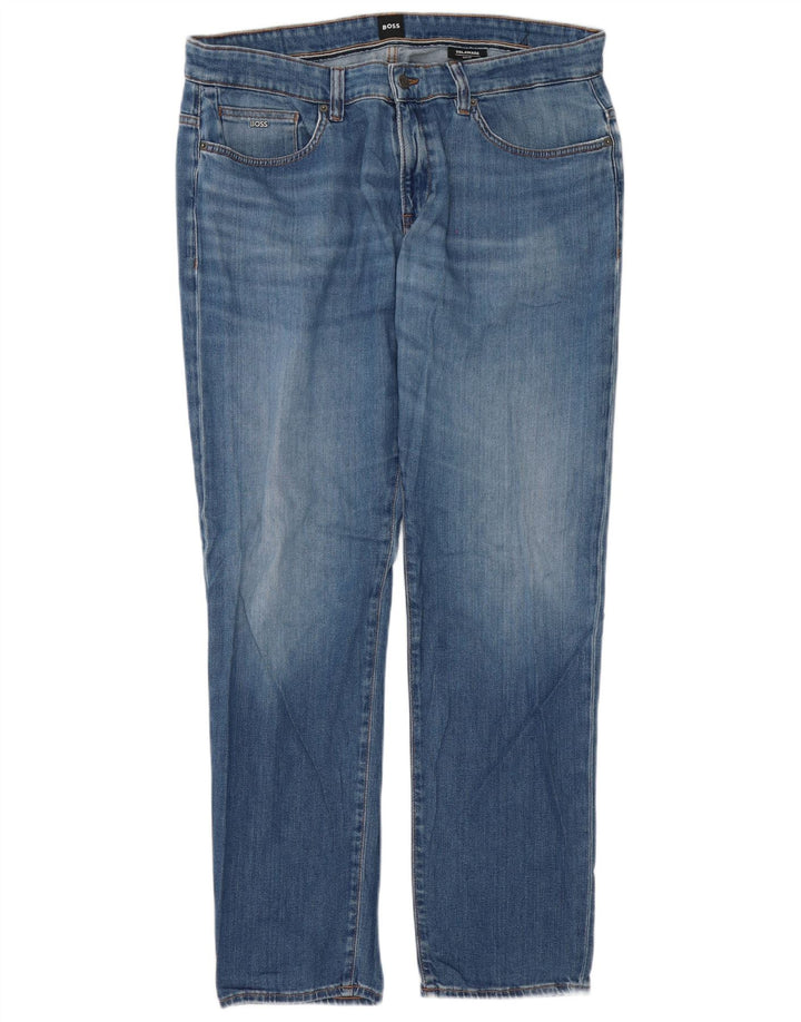 Hugo Boss Herre Delaware Slim Jeans W40 L32 Blå