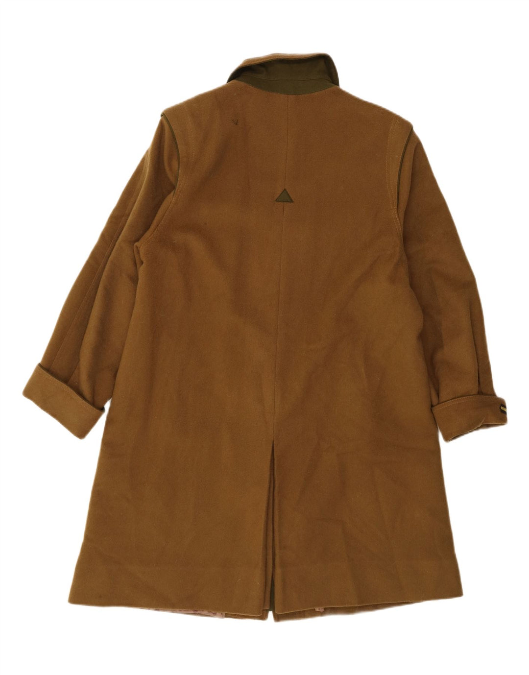 REHBOCHLODEN Womens Overcoat EU 42 Large Khaki Virgin Wool Vintage Rehbochloden and Second-Hand Rehbochloden from Messina Hembry 