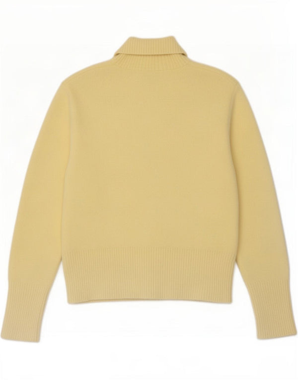Sweter damski Zara z golfem UK 18 XL, żółty nylon
