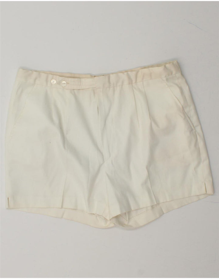 SERGIO TACCHINI Mens Chino Shorts IT 54 2XL White Vintage Sergio Tacchini and Second-Hand Sergio Tacchini from Messina Hembry 