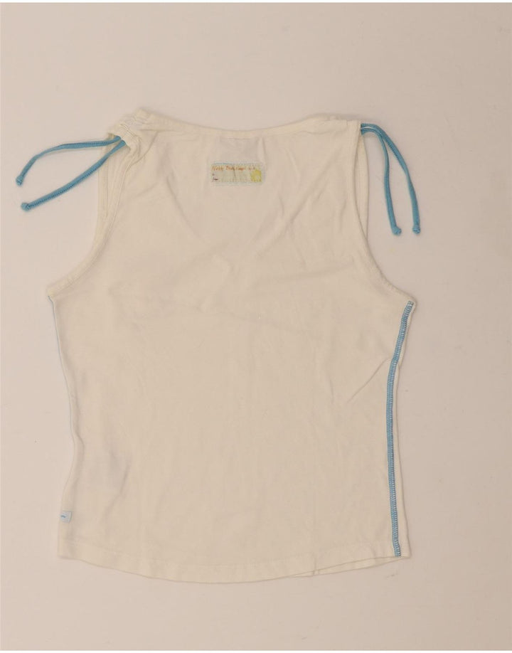 CHAMPION Womens Vest Top UK 12 Medium White Cotton Vintage Champion and Second-Hand Champion from Messina Hembry 