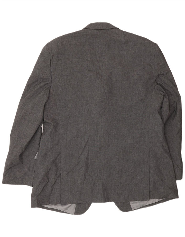Marks & Spencer Veste blazer à 2 boutons pour homme UK 48 2XL Gris Polyester