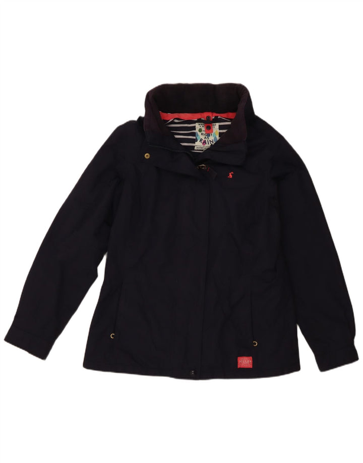 Joules Dame Regnjakke UK 12 Medium Navy Blue Polyamide