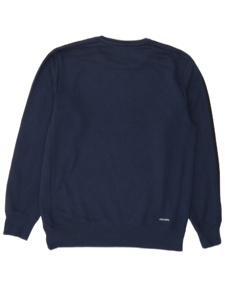 Pulover pentru bărbați Adidas Climalite Pulover Medium Bleumarin Poliester