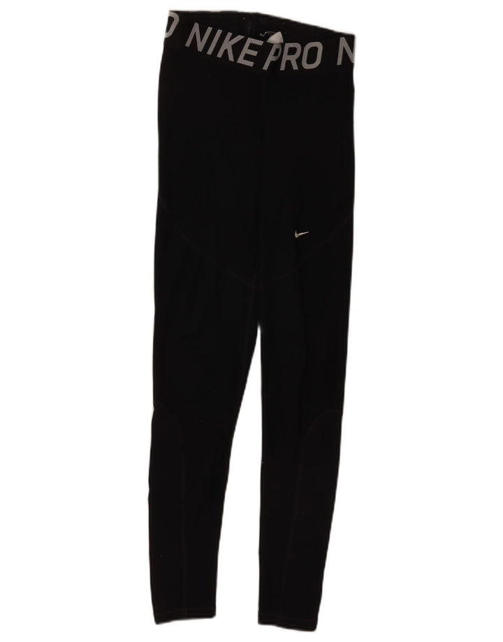 Nike Womens Leggings Small Black Polyester
