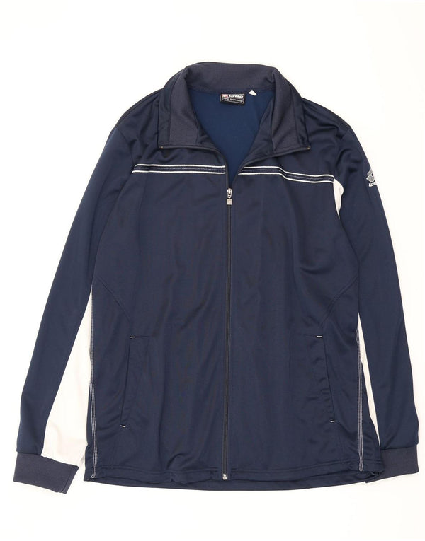 Lotto Mens Treino Top Jacket 3XL Azul Marinho Colourblock Poliéster
