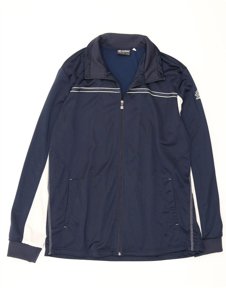Lotto Veste de survêtement pour homme 3XL Bleu marine Colorblock Polyester