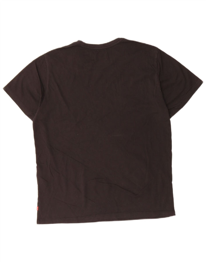 LEVI'S Mens Graphic T-Shirt Top Medium Black