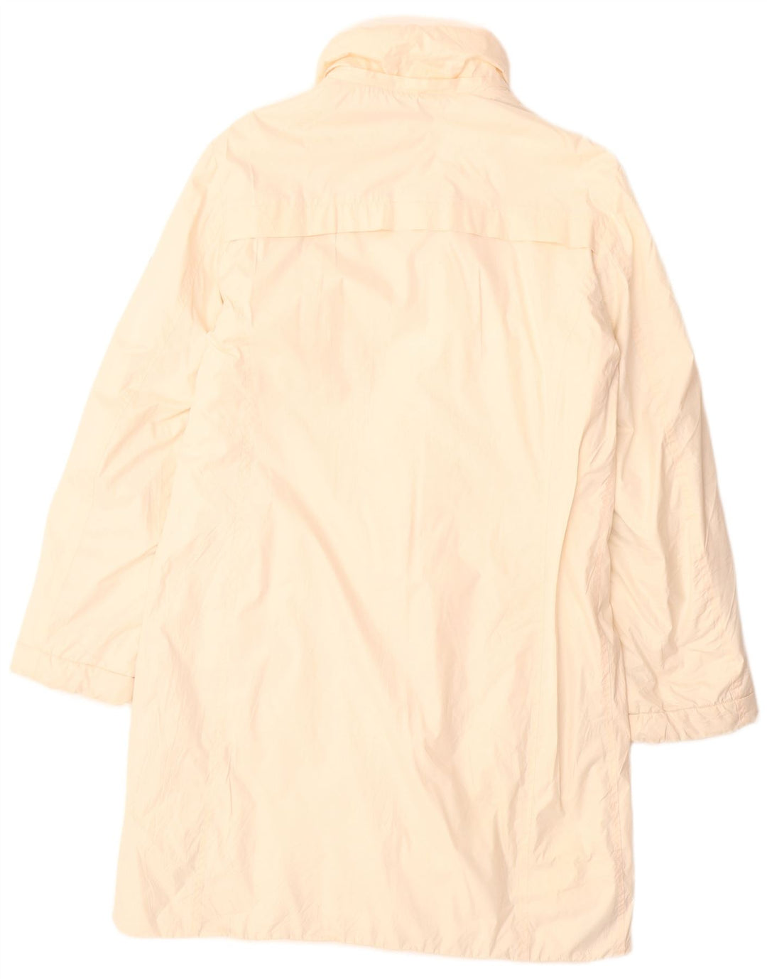 CONTE OF FLORENCE Womens Windbreaker Coat IT 44 Medium Off White Polyester