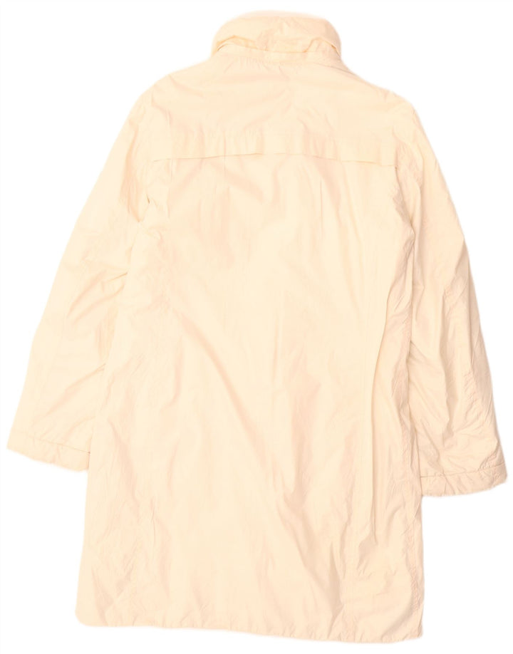 CONTE OF FLORENCE Womens Windbreaker Coat IT 44 Medium Off White Polyester