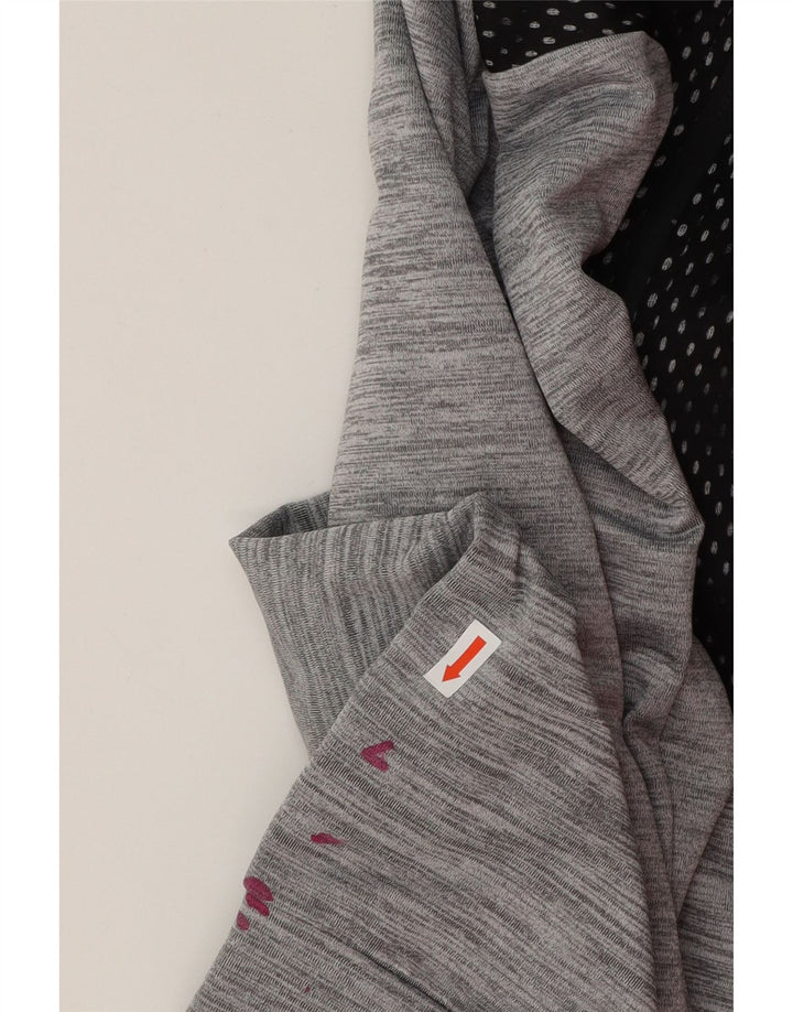 PUMA Mens Zip Hoodie Sweater Small Grey Colourblock Polyester Vintage Puma and Second-Hand Puma from Messina Hembry 